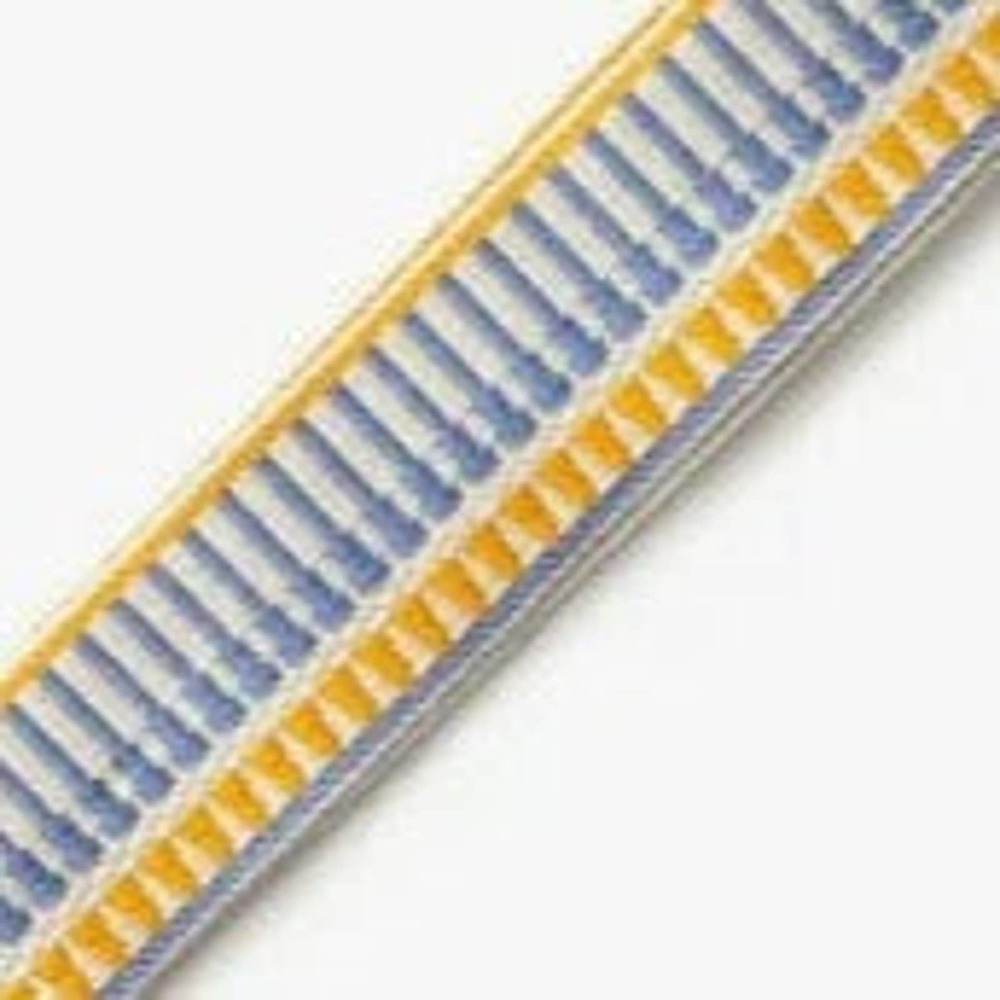 Yellow Blue Color Block Stripe Guitar Crossbody Purse Bag Strap - Picture 2 of 3
